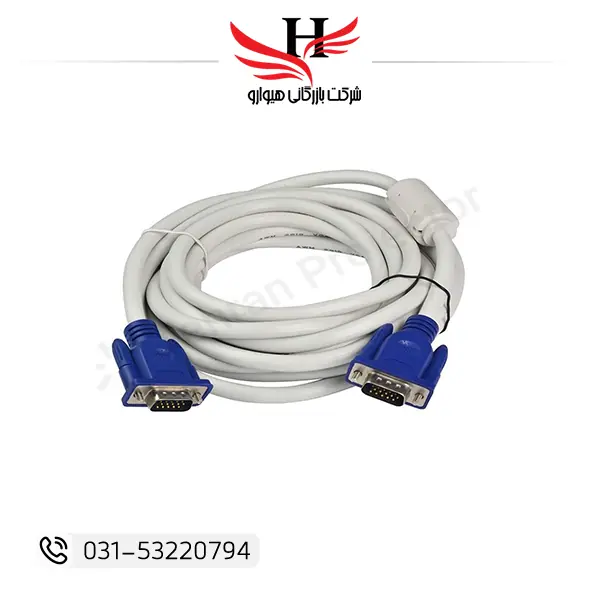 کابل تصویر VGA مای گروپ 15 متری با نسبت تصویر 4:3 مناسب اتصال کیس به مانیتور و ویدئو پروژکتور